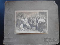 Old photo, cardboard