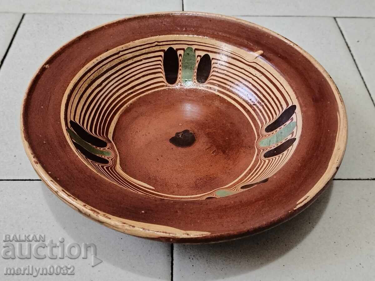 Old clay pot, pottery, plate with price 39.00 BGN | € 19.94
