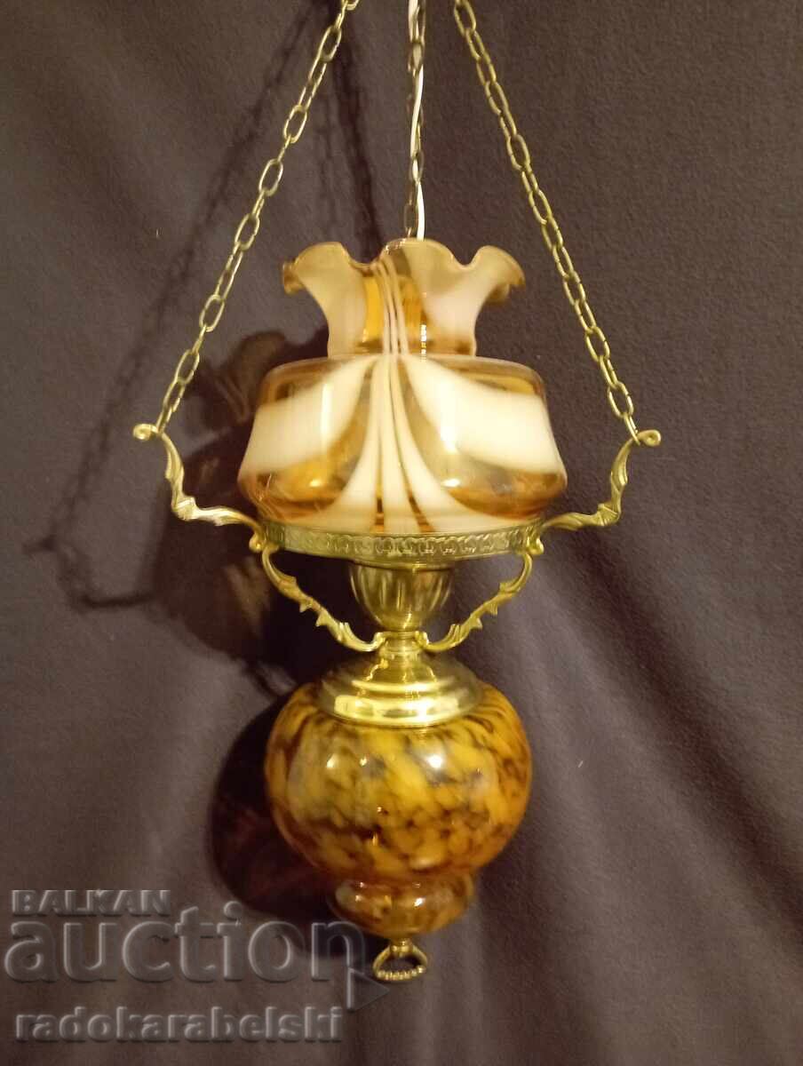 Antique Baroque chandelier with a glass lampshade with price € 64.90 | 126.93 BGN