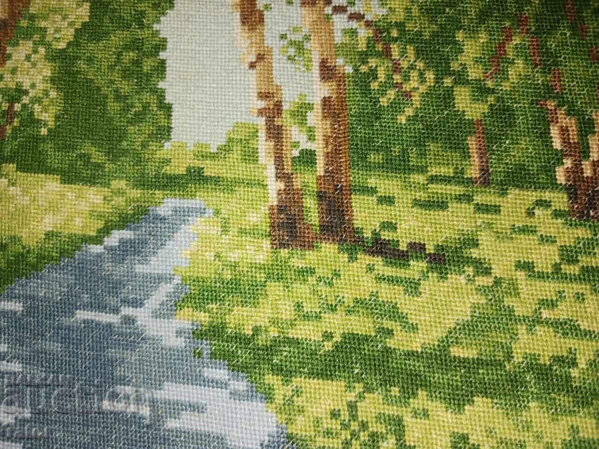 Παλιό χειροποίητο κέντημα ΔΑΣΟΣ ΜΕ ΣΗΜΥΔΕΣ - 5 Παλιό χειροποίητο κέντημα ΔΑΣΟΣ ΜΕ ΣΗΜΥΔΕΣ - 5