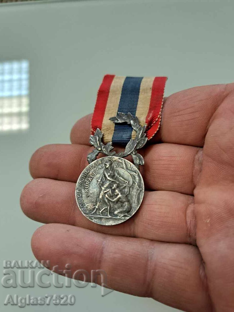 Ordin de poliție francez din argint