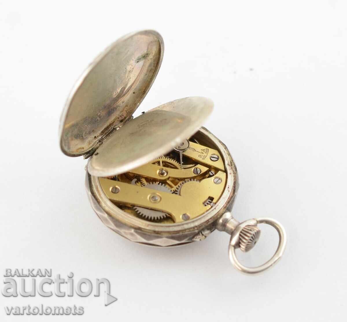 Auction Antique Silver Pocket Watch - Not Working Auction Antique Silver Pocket Watch - Not Working