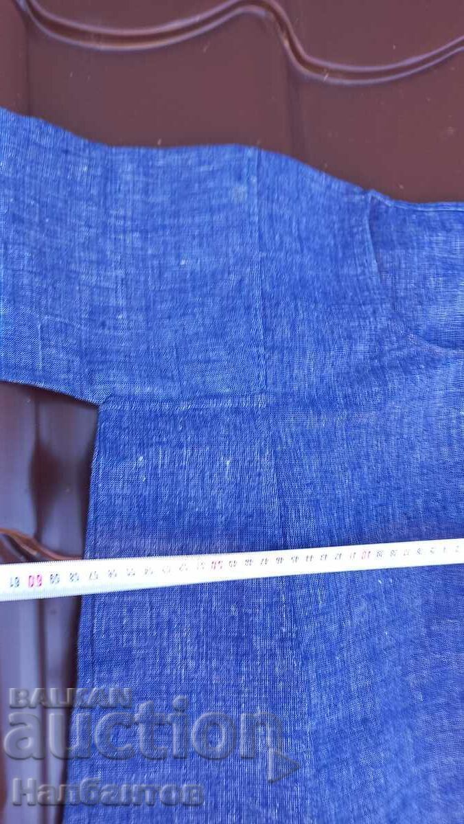 Licitație CĂMAȘĂ FEMEIE VECHE ALBASTRĂ COSTUM POPULAR CARIOTIC