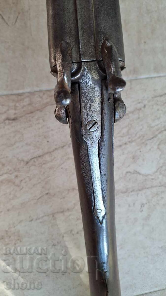 Auction Hunting, shotgun, double-barreled, with chokes, with a firing pin, with a safety, with a lever Auction Hunting, shotgun, double-barreled, with chokes, with a firing pin, with a safety, with a lever
