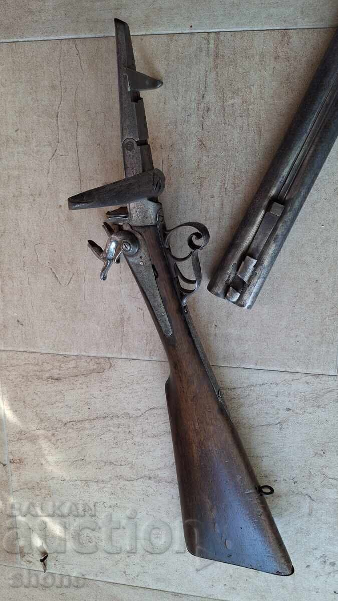 Pușcă de vânătoare, cu două țevi, cu șocuri, cu percuție, cu avans, cu ejectoare - 7