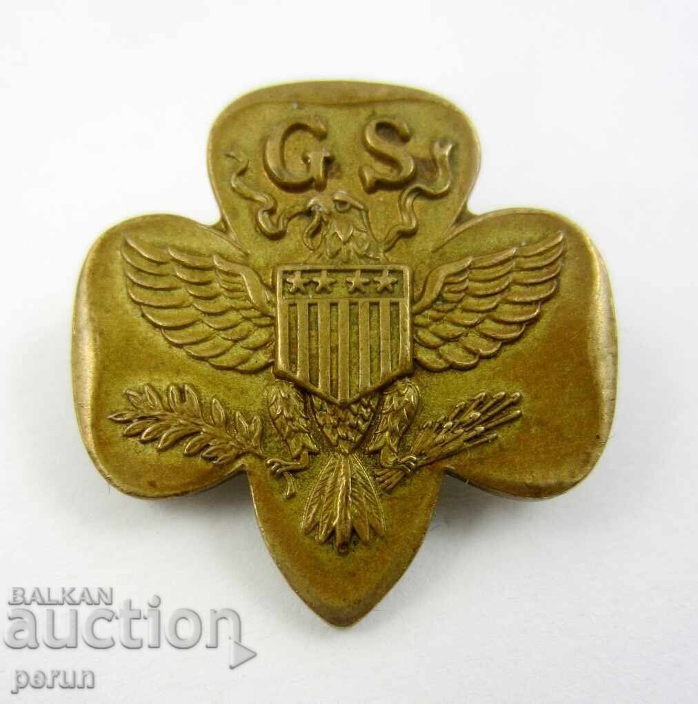 American Scout Badge - Old Badge - Bronze - US Eagle American Scout Badge - Old Badge - Bronze - US Eagle