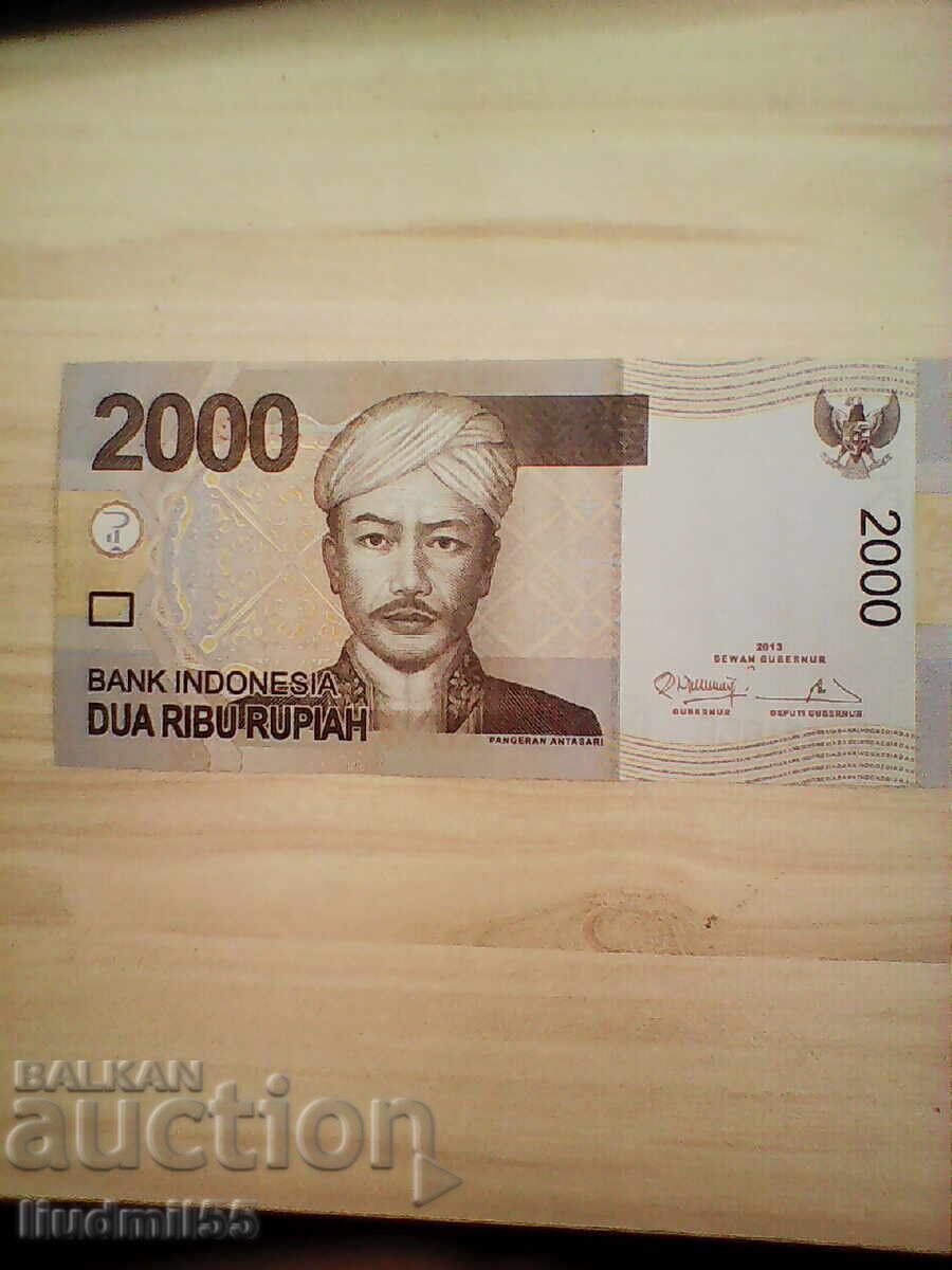 Индонезия 2000 рупии - 2013 Индонезия 2000 рупии - 2013