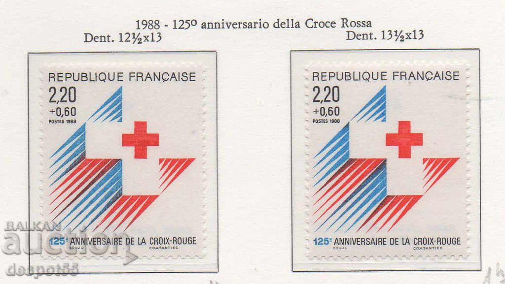 1988. Франция. Червен кръст. 1988. Франция. Червен кръст.