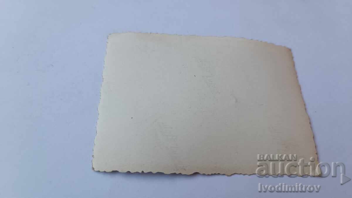 Family photo with a retro car with license plate Shn 778 with price 3.45 BGN | € 1.76