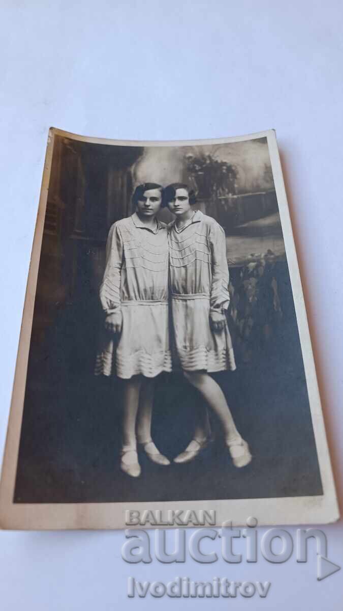 Photo Sofia Two young girls 1928 Photo Sofia Two young girls 1928