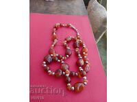 Gorgeous necklace with natural stones, agates
