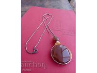 Colier vechi din pietre naturale, agate