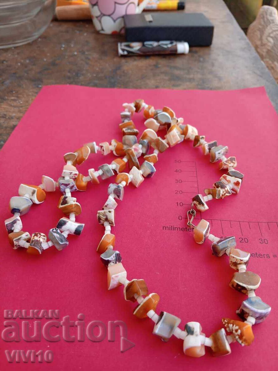 Antique mother-of-pearl necklace with price 40.00 BGN | € 20.45 Antique mother-of-pearl necklace with price 40.00 BGN | € 20.45