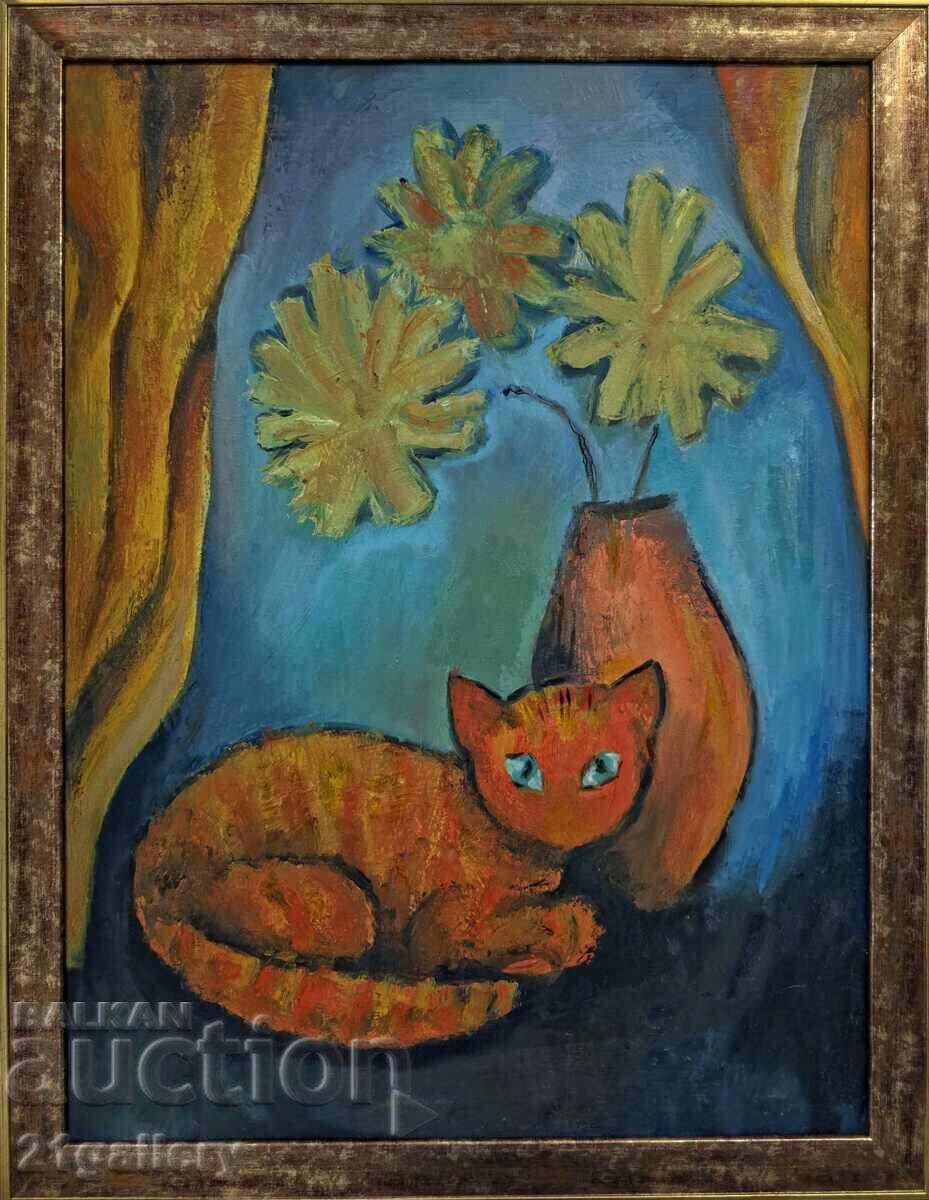 Ναϊφιστική σύνθεση, νεκρή φύση ελαιογραφίες - 5