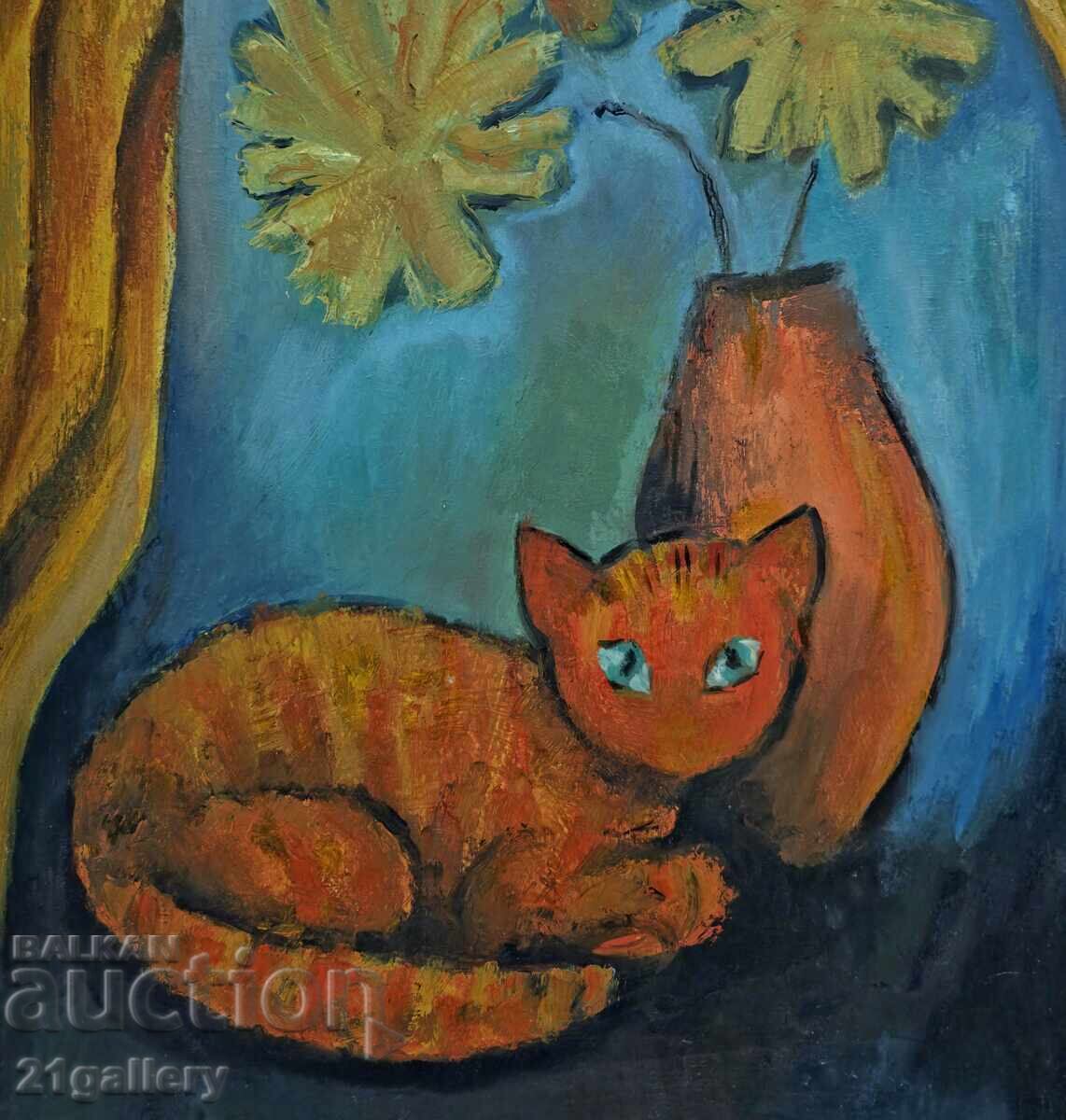 Ναϊφιστική σύνθεση, νεκρή φύση ελαιογραφίες - 7