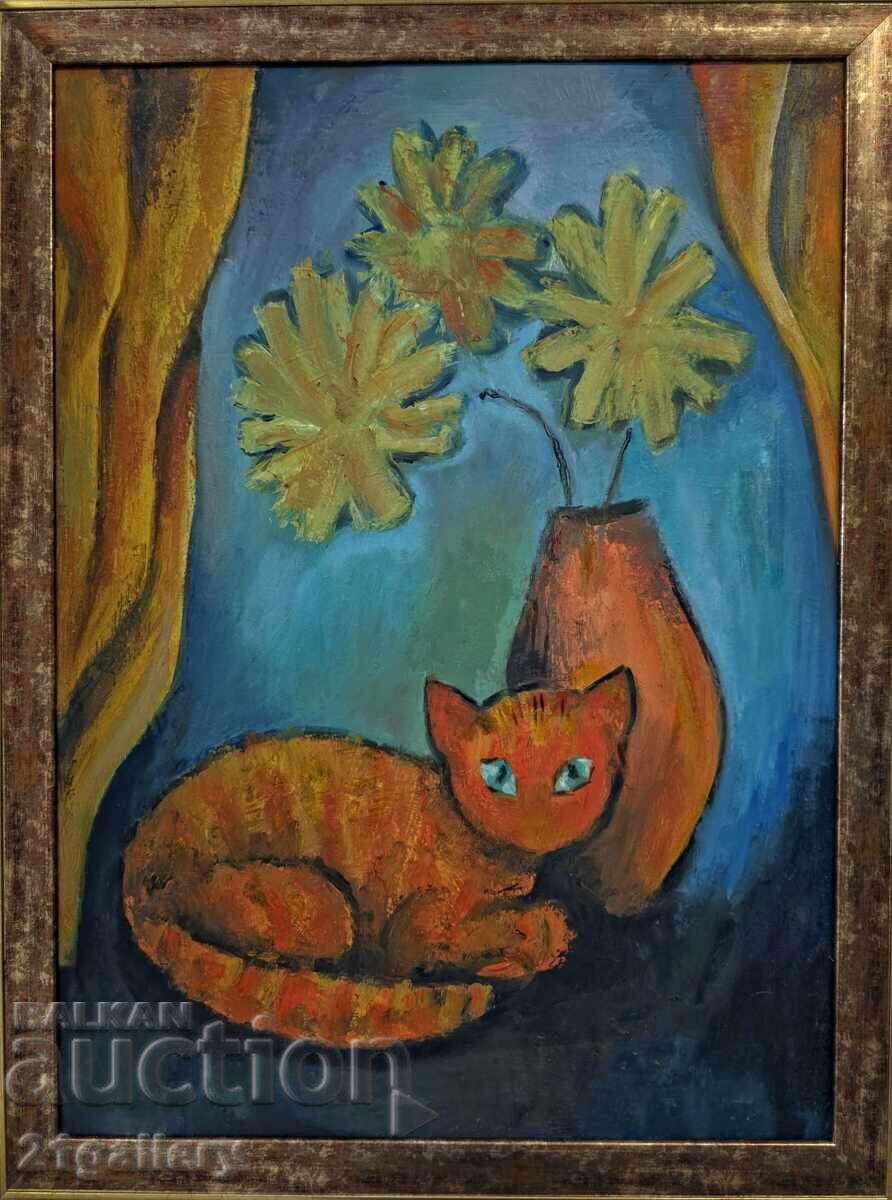 Ναϊφιστική σύνθεση, νεκρή φύση ελαιογραφίες