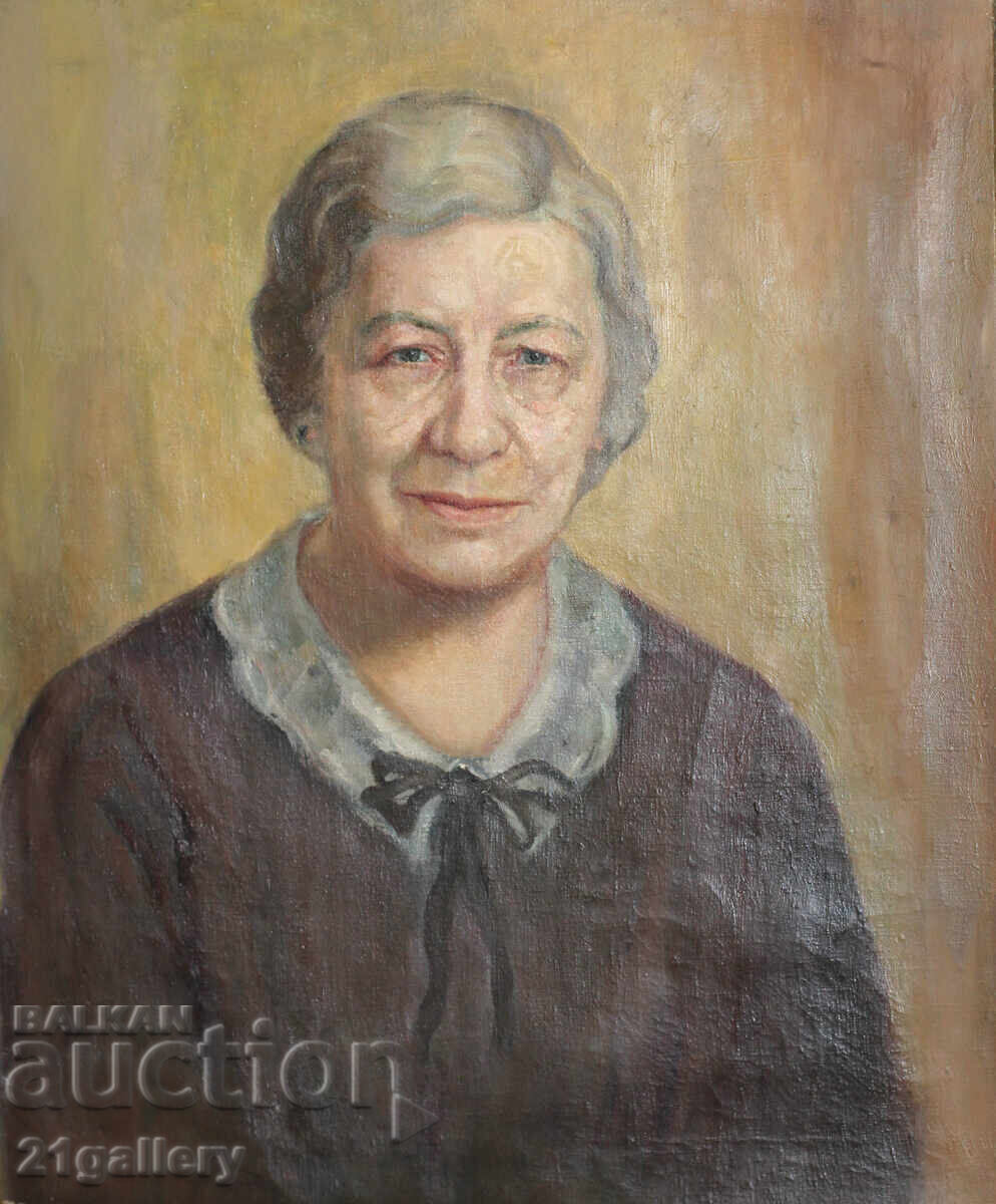 Old oil painting, female portrait with price € 480.00 | 938.80 BGN