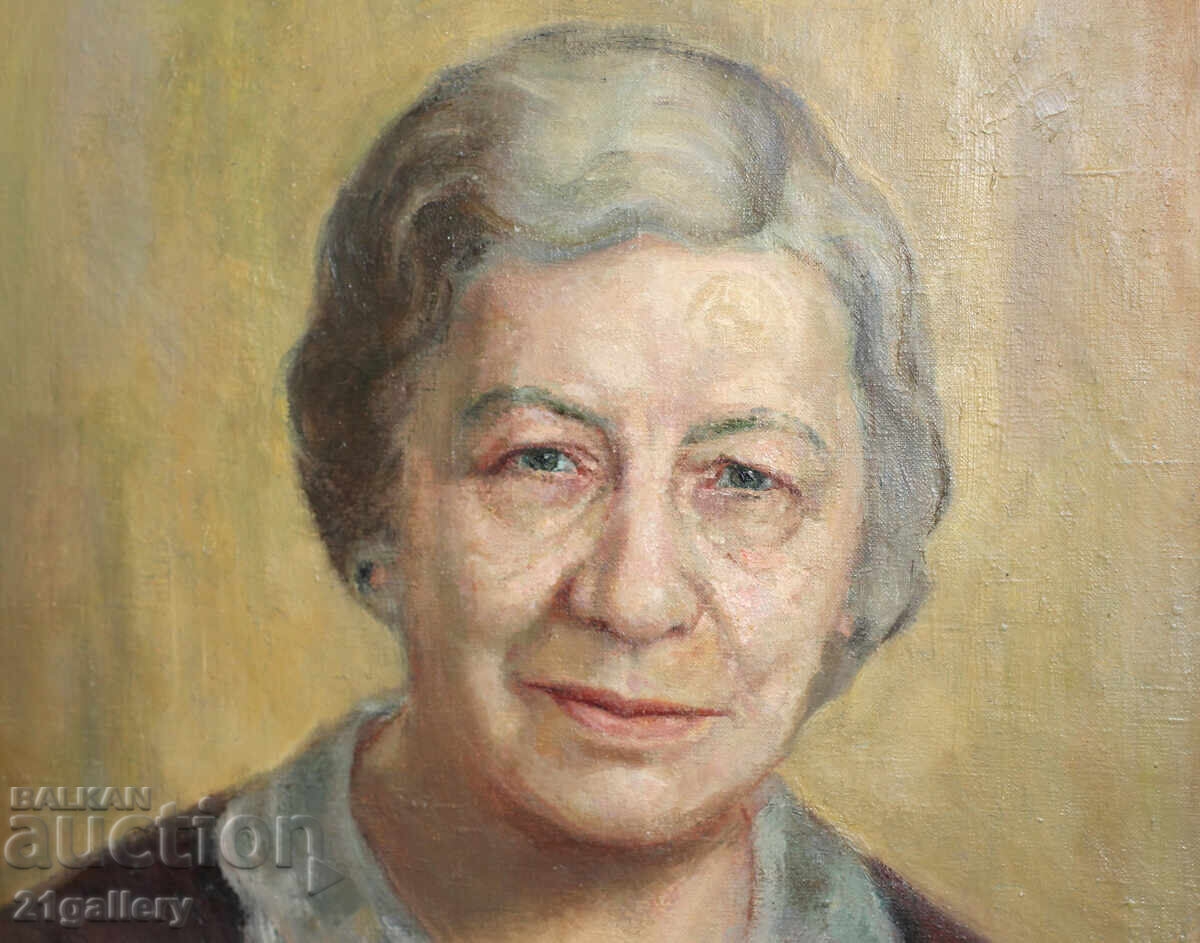 Delivery of Old oil painting, female portrait