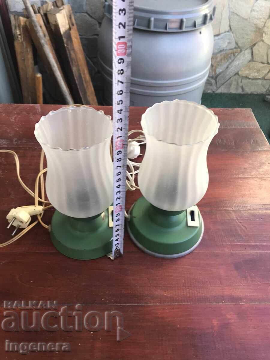 NIGHT LAMP FROM THE SOCIALIST ERA ANTIQUE METAL LABEL - 2 PCS with price 46.00 BGN | € 23.52 NIGHT LAMP FROM THE SOCIALIST ERA ANTIQUE METAL LABEL - 2 PCS with price 46.00 BGN | € 23.52