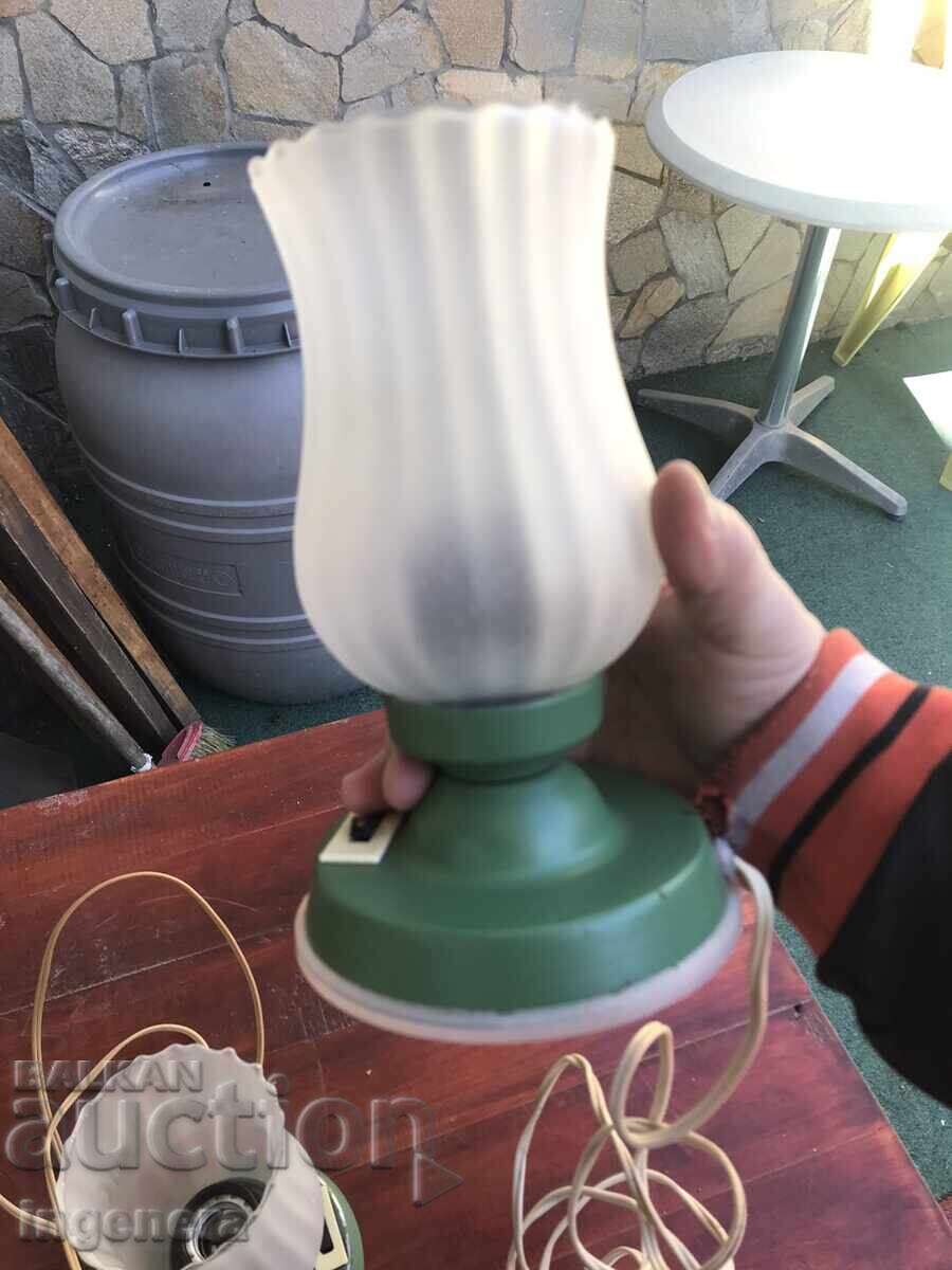 Auction NIGHT LAMP FROM THE SOCIALIST ERA ANTIQUE METAL LABEL - 2 PCS Auction NIGHT LAMP FROM THE SOCIALIST ERA ANTIQUE METAL LABEL - 2 PCS