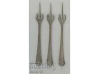 3 pcs. forks 7.5 cm. Mexico, alpaca