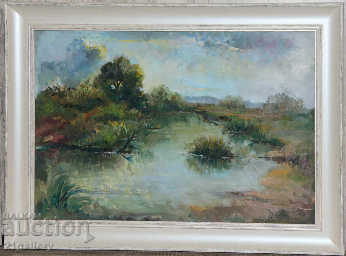 Maria Raycheva, landscape, oil paints 1997 with price 1200.00 BGN | € 613.55 Maria Raycheva, landscape, oil paints 1997 with price 1200.00 BGN | € 613.55