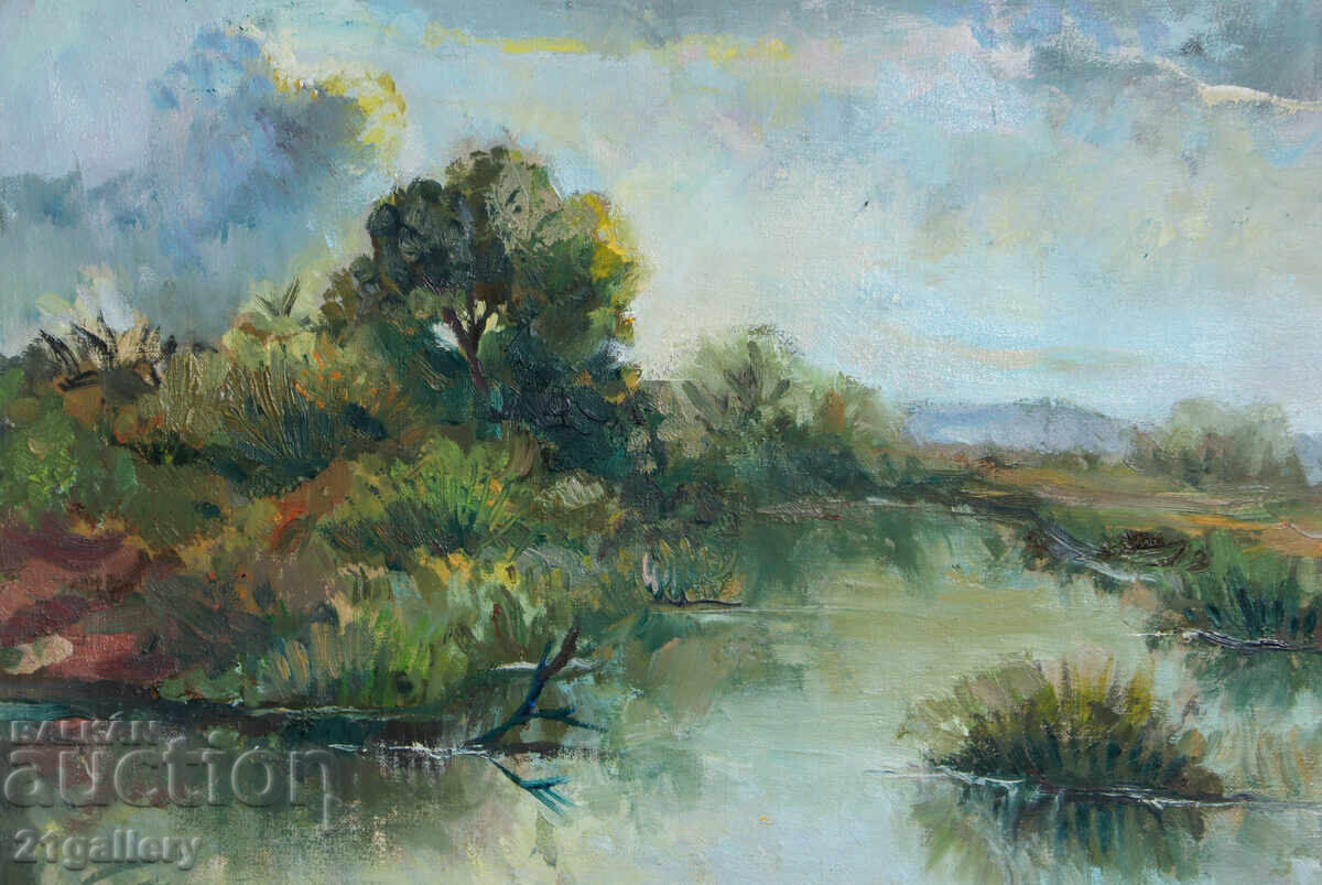 Delivery of Maria Raycheva, landscape, oil paints 1997 Delivery of Maria Raycheva, landscape, oil paints 1997