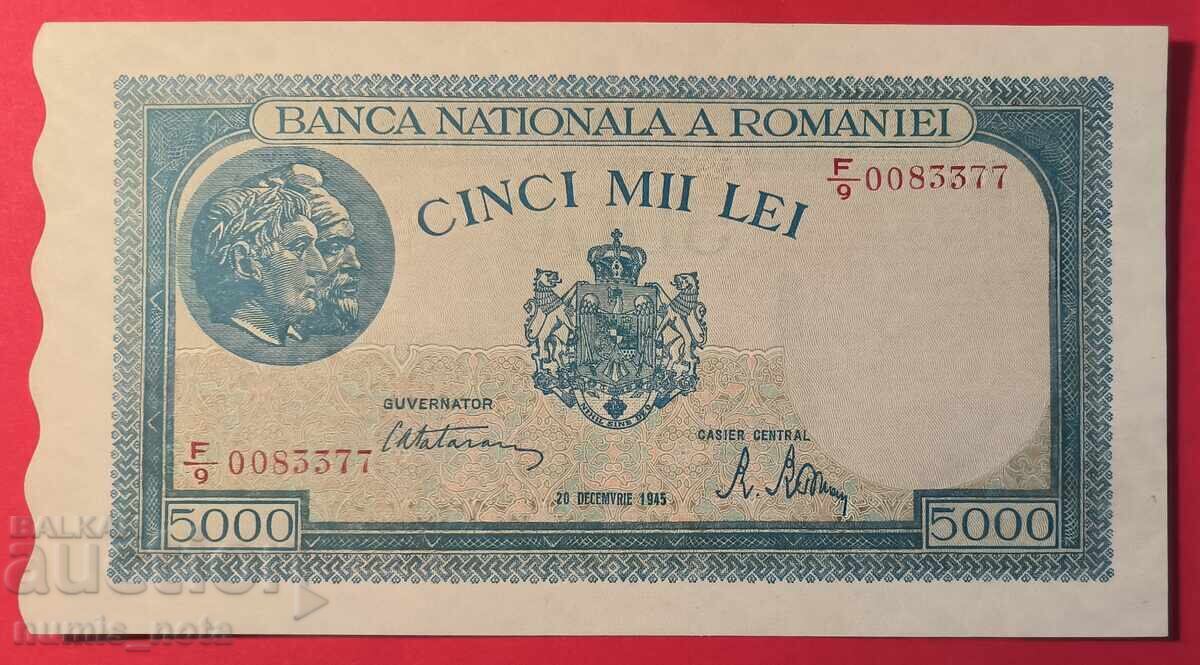 Румъния 5000 леи 1945 година