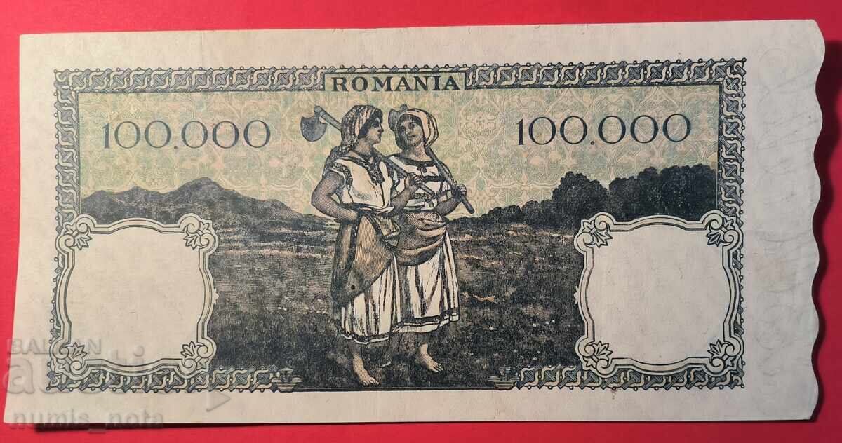 România 100000 lei 1946 cu preț 90.00 BGN | € 46.02