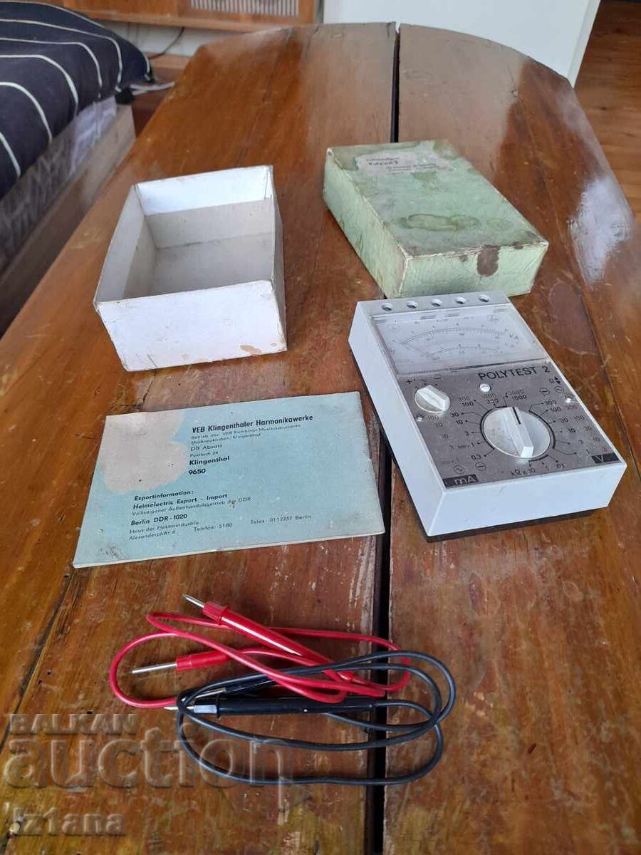 Auction  Old Multimeter Polytest 2
