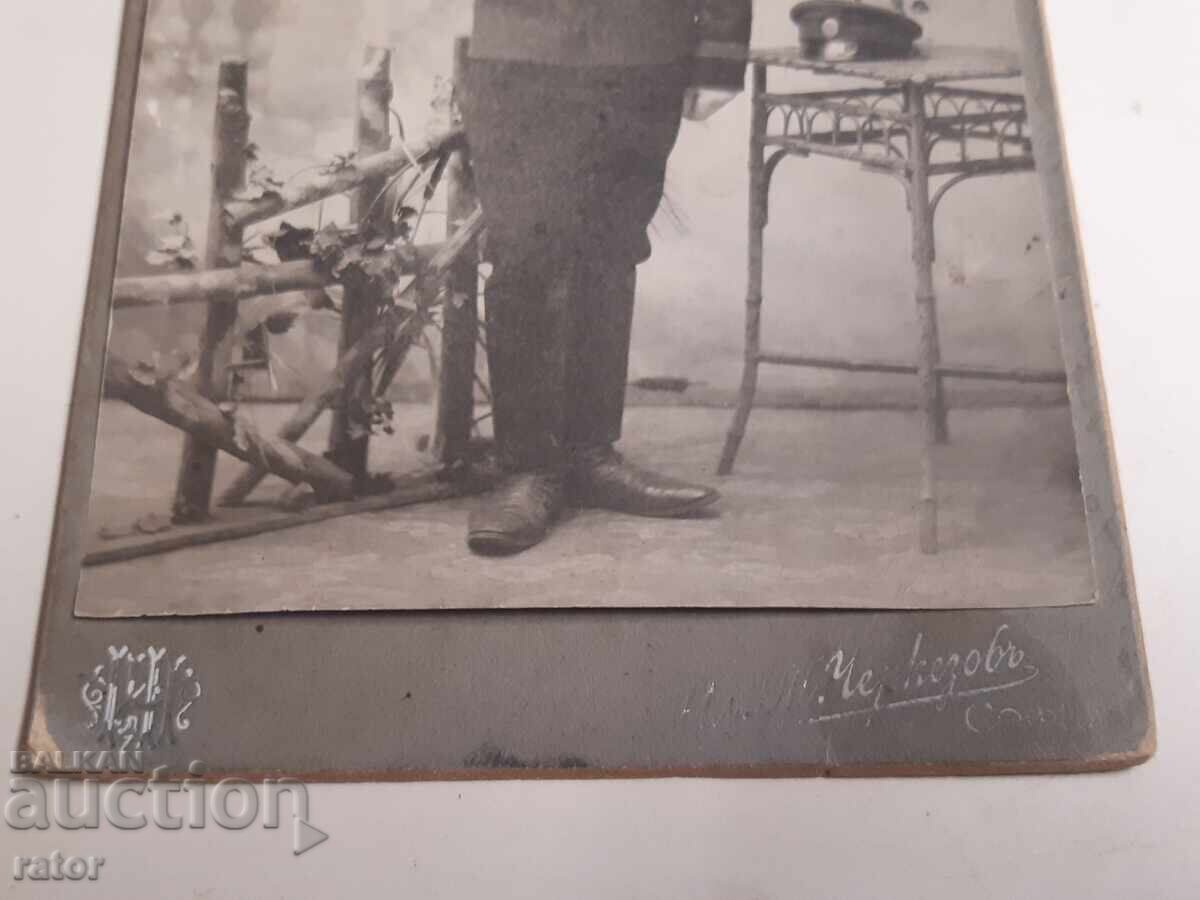 Παλιά φωτογραφία σε χαρτόνι - υγειονομικός, στρατιώτης, στρατός - 5