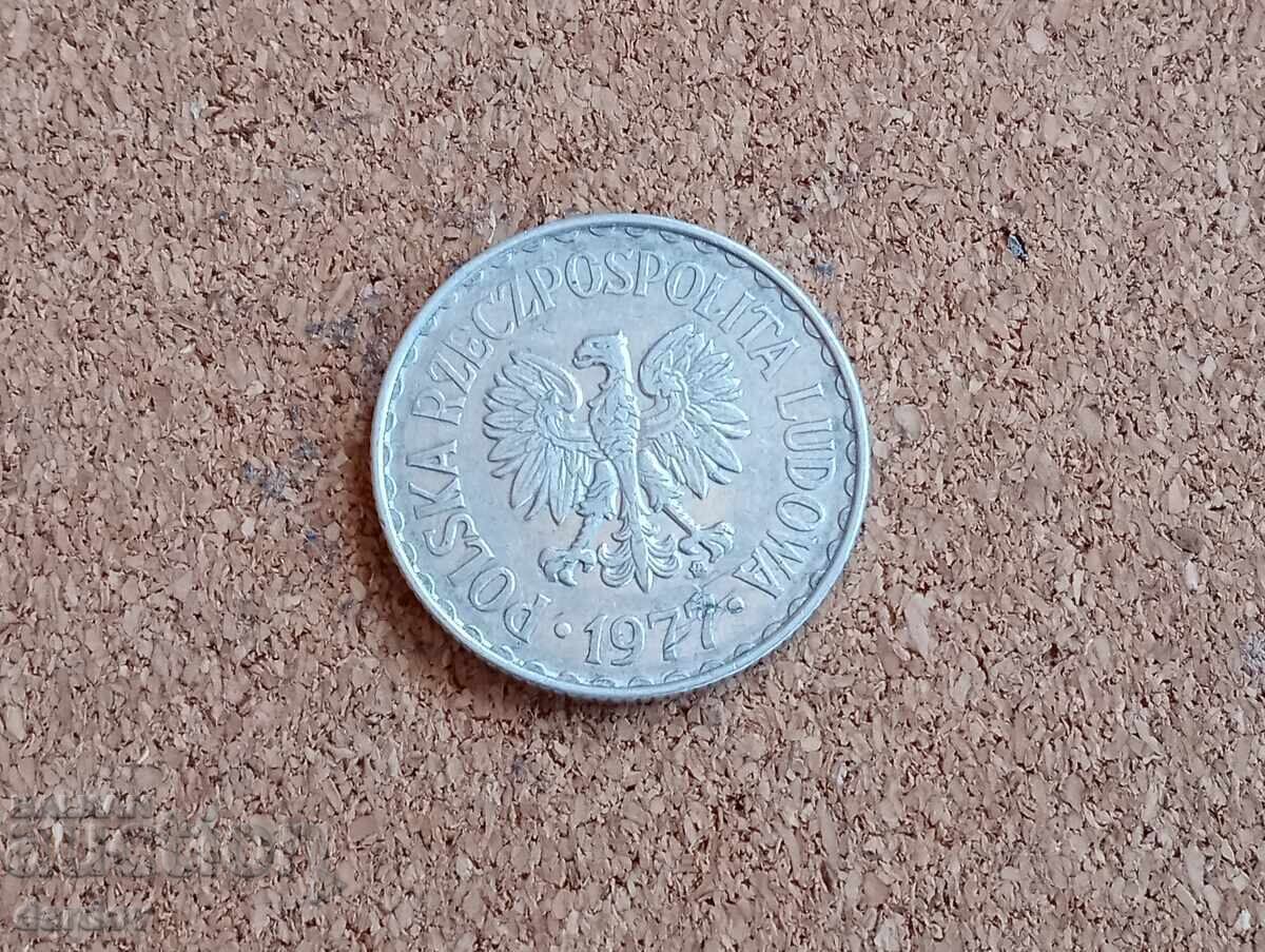 Poland 1 Zloty 1977 with price 0.60 BGN | € 0.31 Poland 1 Zloty 1977 with price 0.60 BGN | € 0.31