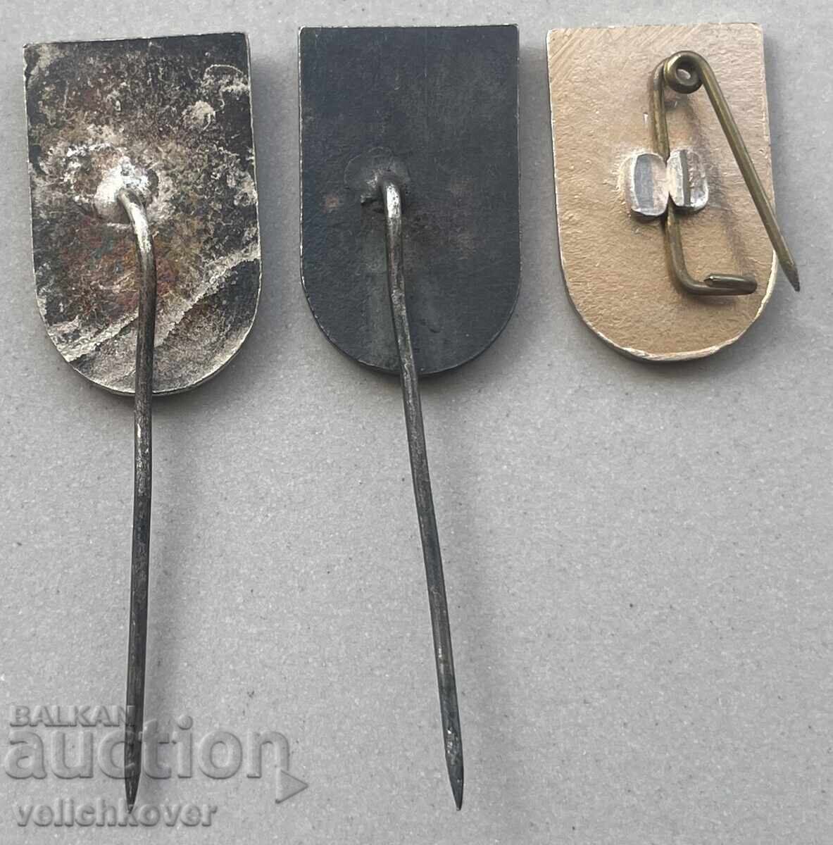 40536 Bulgaria 3 stamps with the coat of arms of the city of Preslav with price 12.00 BGN | € 6.14