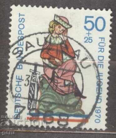 Germania RFG Germania RFG 1970 Mi 615 (o) 1f3 Germania RFG Germania RFG 1970 Mi 615 (o) 1f3