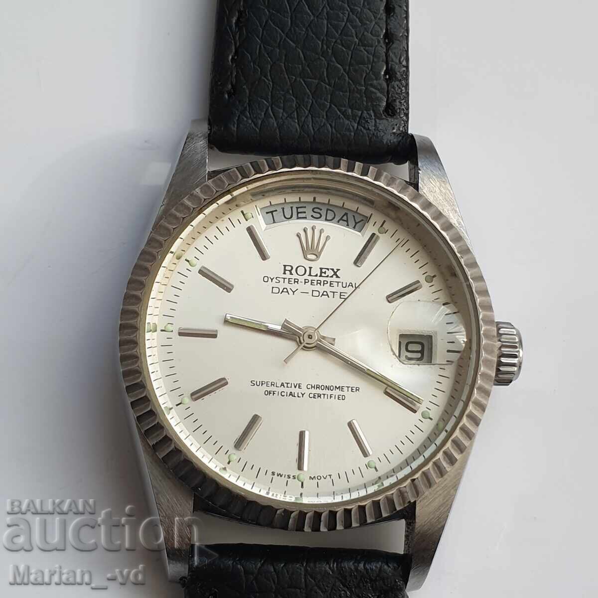 Men's Watch Rolex Oyster Quartz Day-Date REPLICA with price 100.00 BGN | € 51.13 Men's Watch Rolex Oyster Quartz Day-Date REPLICA with price 100.00 BGN | € 51.13