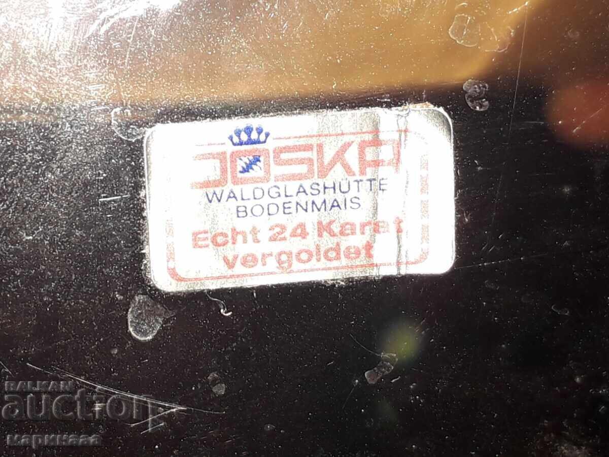 Wall clock ''Junghans''. Crystal, 24K Gold Plated - 7 Wall clock ''Junghans''. Crystal, 24K Gold Plated - 7