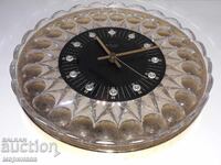 CEAS DE PERETE ''JUNGHANS''. CRISTAL, AURIT 24K