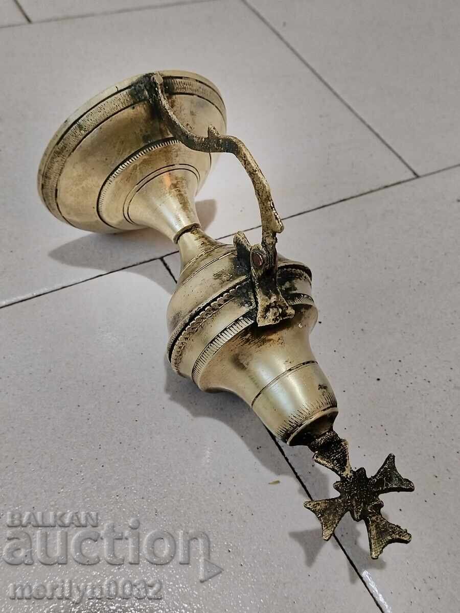 Old bronze censer, oil lamp, cross, icon - 6 Old bronze censer, oil lamp, cross, icon - 6