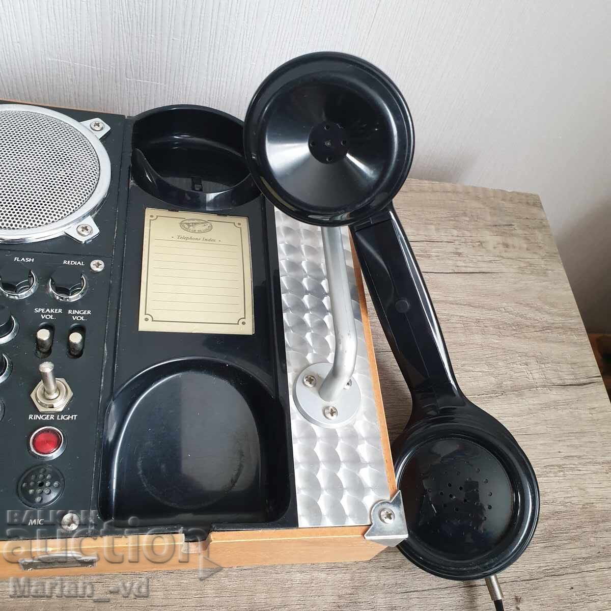 Delivery of Retro phone with a loudspeaker Delivery of Retro phone with a loudspeaker