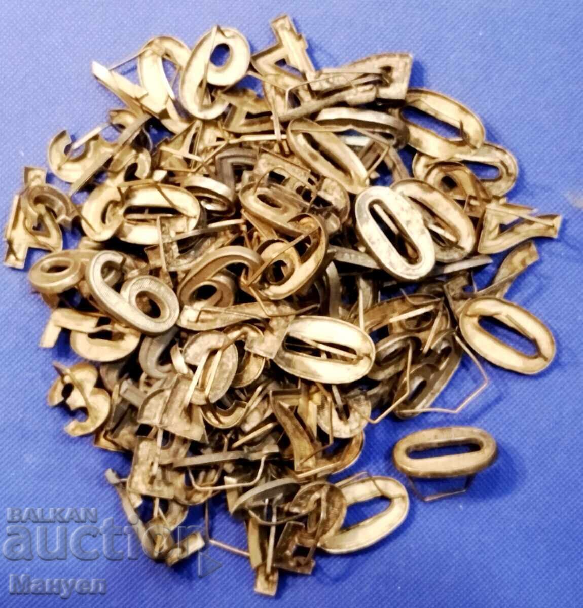 Numbers for epaulettes, epaulets - Principality, Kingdom of Bulgaria Numbers for epaulettes, epaulets - Principality, Kingdom of Bulgaria