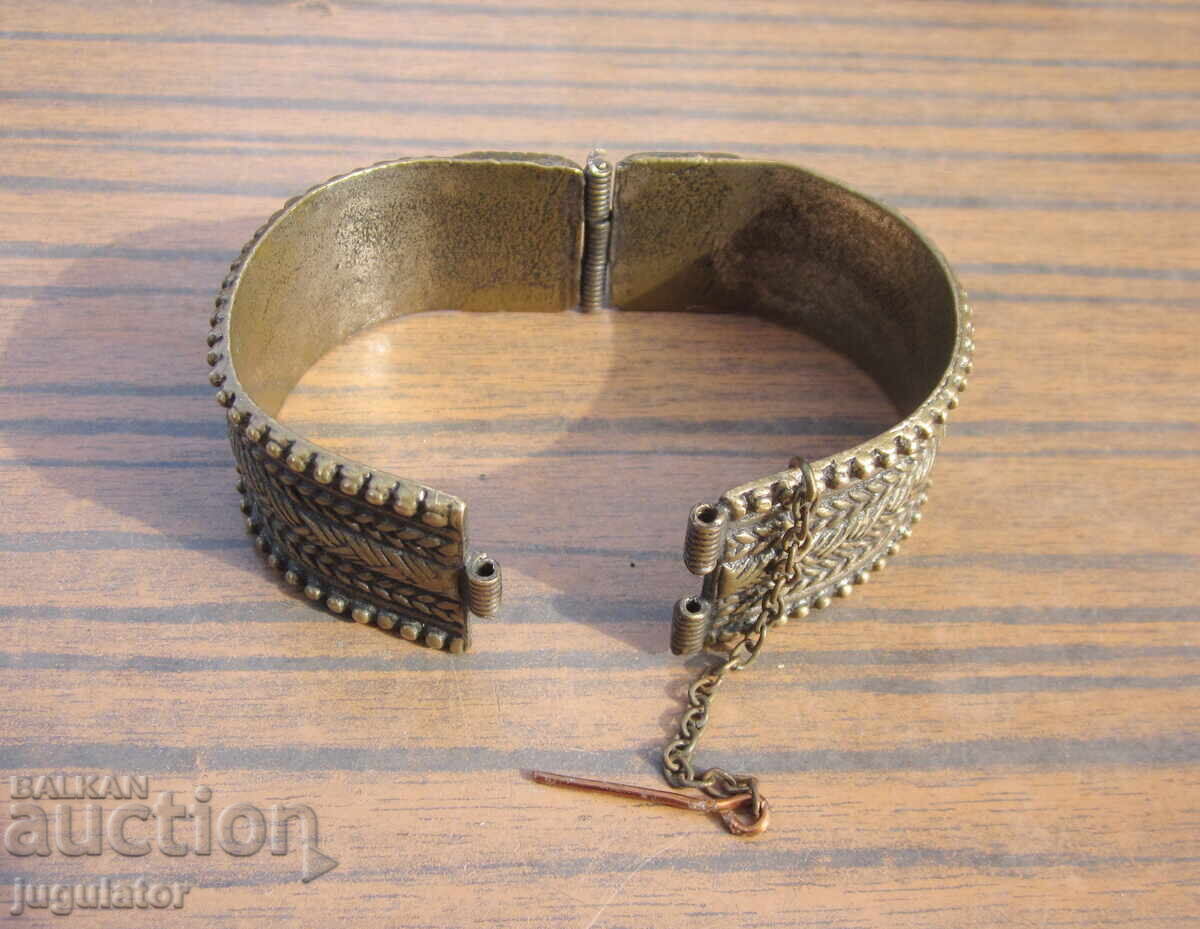Bulgarian folk bronze bracelet, folk ornament, jewelry - 6