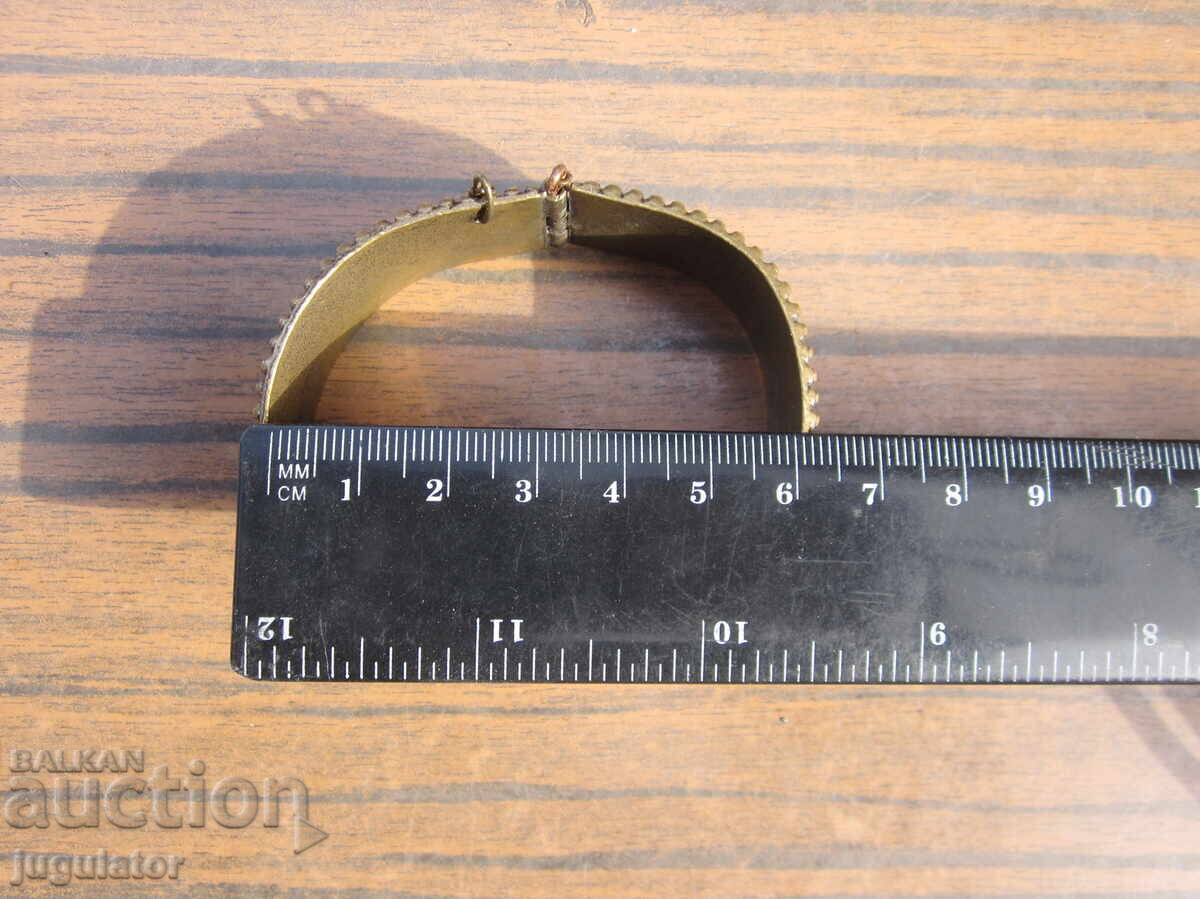 Bulgarian folk bronze bracelet, folk ornament, jewelry - 7