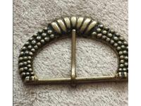 Veche cataramă de alamă pentru curea lată