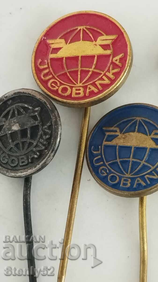 6 Jugobanka-Yugoslavia pins with price 30.00 BGN | € 15.34