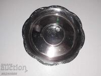 Farfurie argintată, sfeșnic