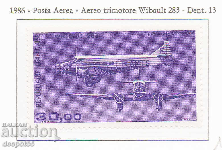 1986. France. Airmail