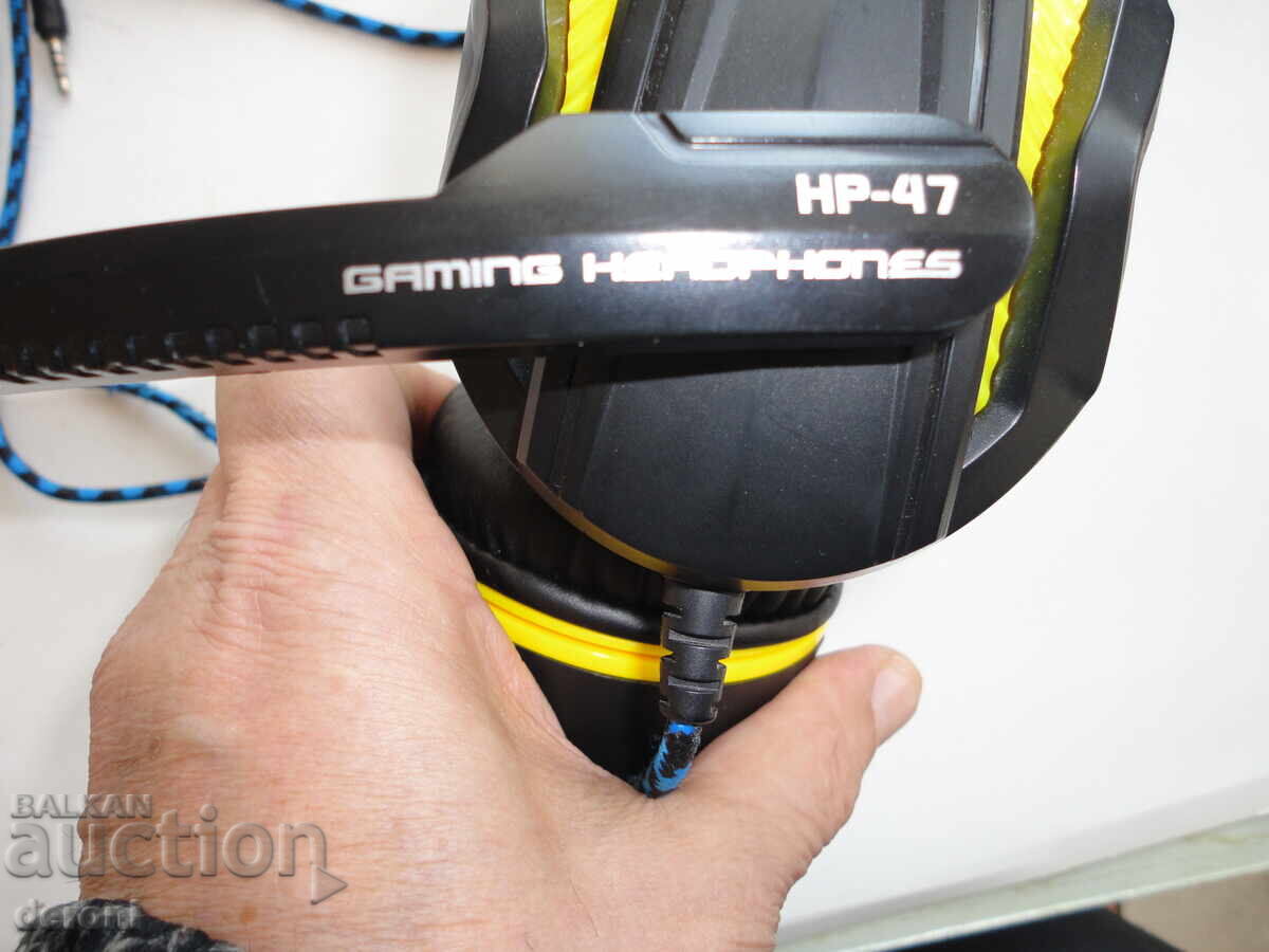 Auction Headset with microphone Steel Play HP-47 Auction Headset with microphone Steel Play HP-47