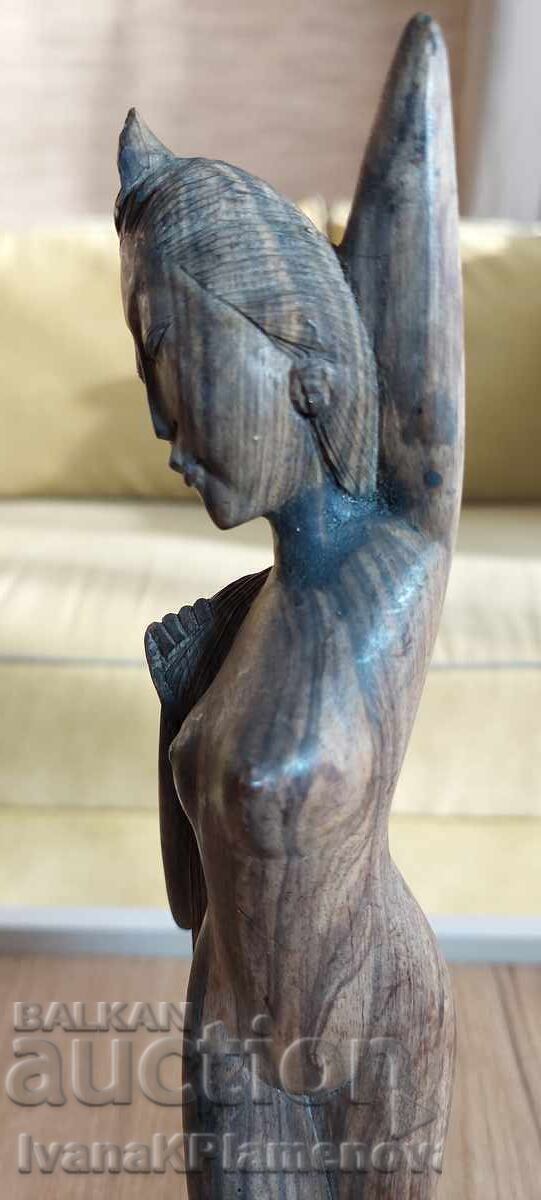 Sculptură în lemn pentru cunoscători, înălțime 32cm - 5