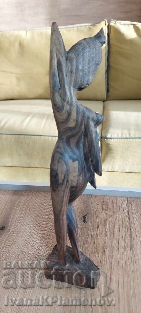 Sculptură în lemn pentru cunoscători, înălțime 32cm - 6