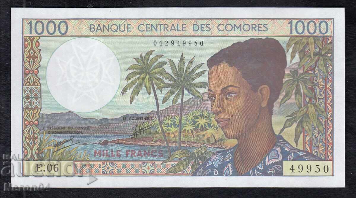 1000 франка 2004, Коморски острови 1000 франка 2004, Коморски острови